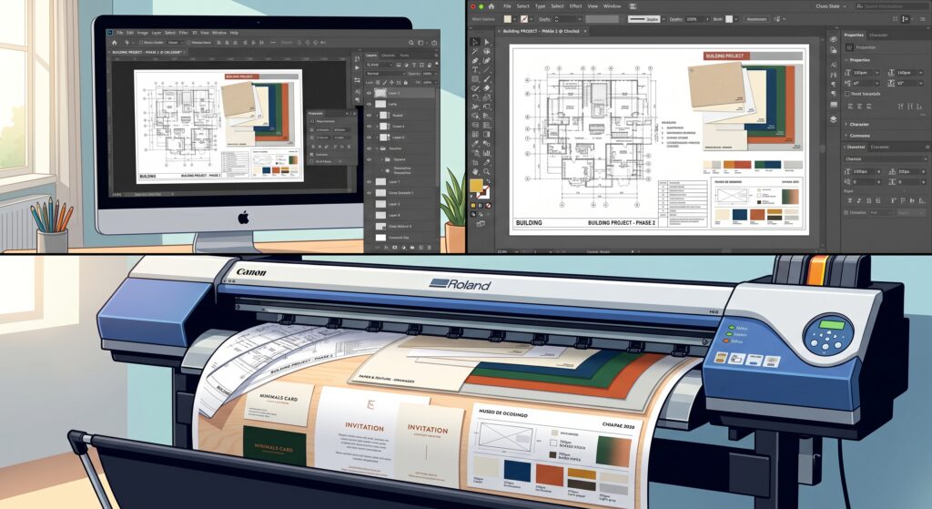 Preparación de archivos PDF en modo CMYK para impresión en Papelería El Trazo Innovador.